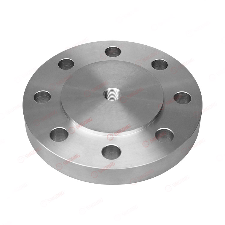 High pressure threaded flange cover