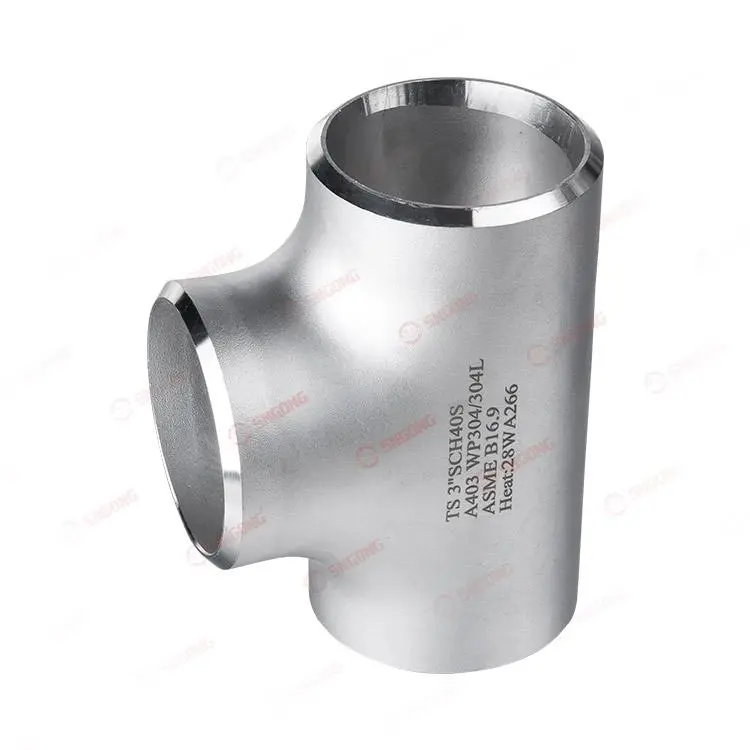 Equal-diameter three-way fitting