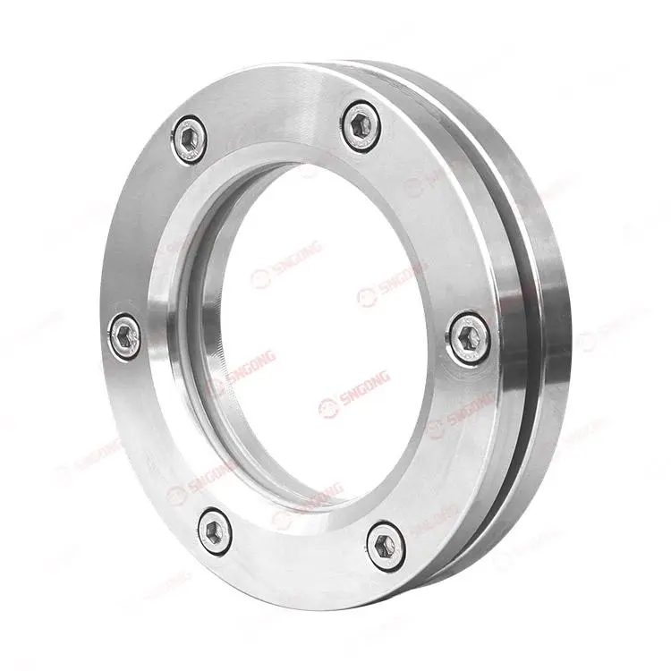 Viewing mirror flange