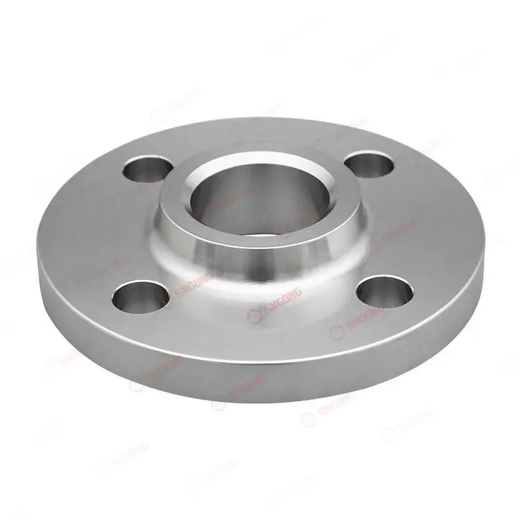 Butt-weld flange with neck