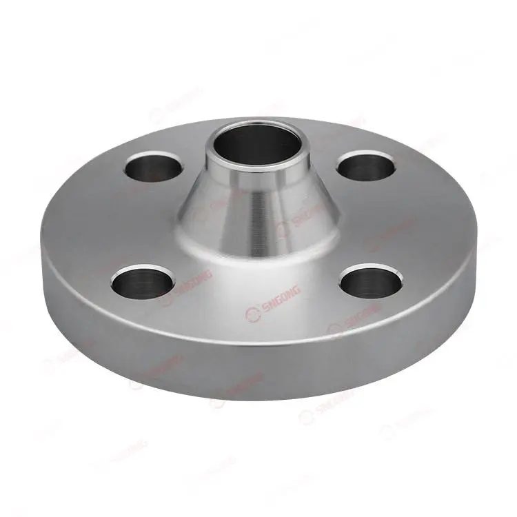 Socket-welded flange with neck