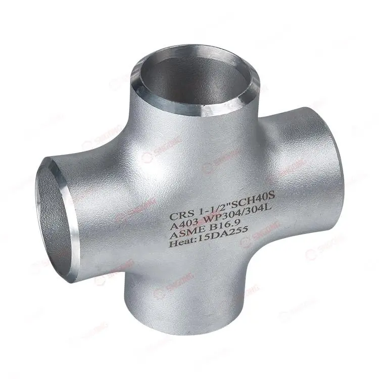 Equal-diameter four-way connector