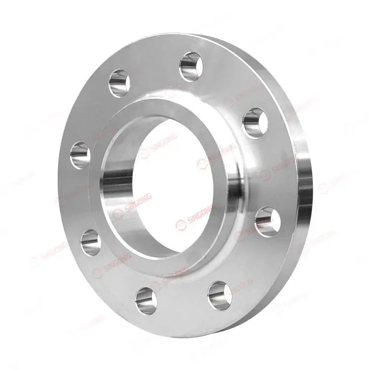 Butt-weld flange with neck